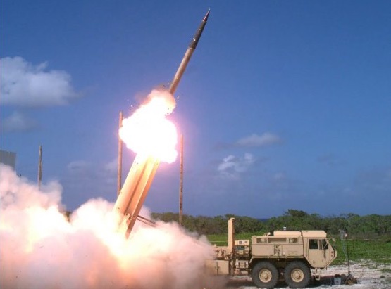 Test launch of USTHAAD missile defense system now installed in South Korea against the government's wishes (army.mil photo)